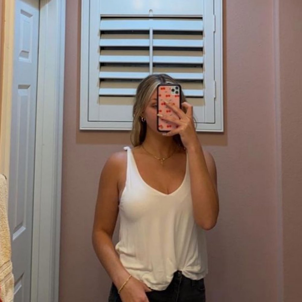 White Blouse Tank Top